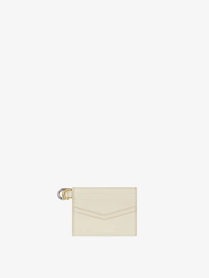 Women Wallets and Card Holders Givenchy Voyou Card Holder In Leather Natural Beige Women Wallets and Card Holders Givenchy Voyou Card Holder In Leather Natural Beige