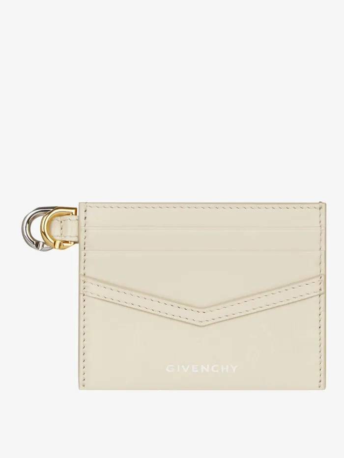 Women Wallets and Card Holders Givenchy Voyou Card Holder In Leather Natural Beige Women Wallets and Card Holders Givenchy Voyou Card Holder In Leather Natural Beige