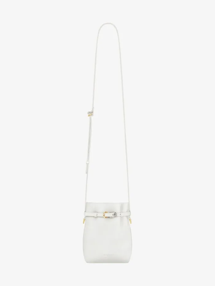 Women Wallets and Card Holders Givenchy Voyou Phone Pouch In Leather Ivory