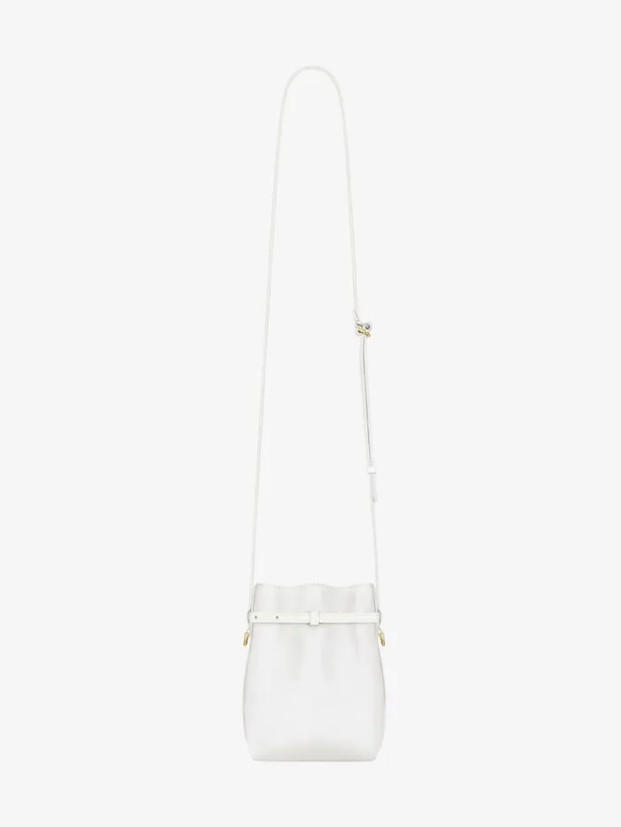 Women Wallets and Card Holders Givenchy Voyou Phone Pouch In Leather Ivory