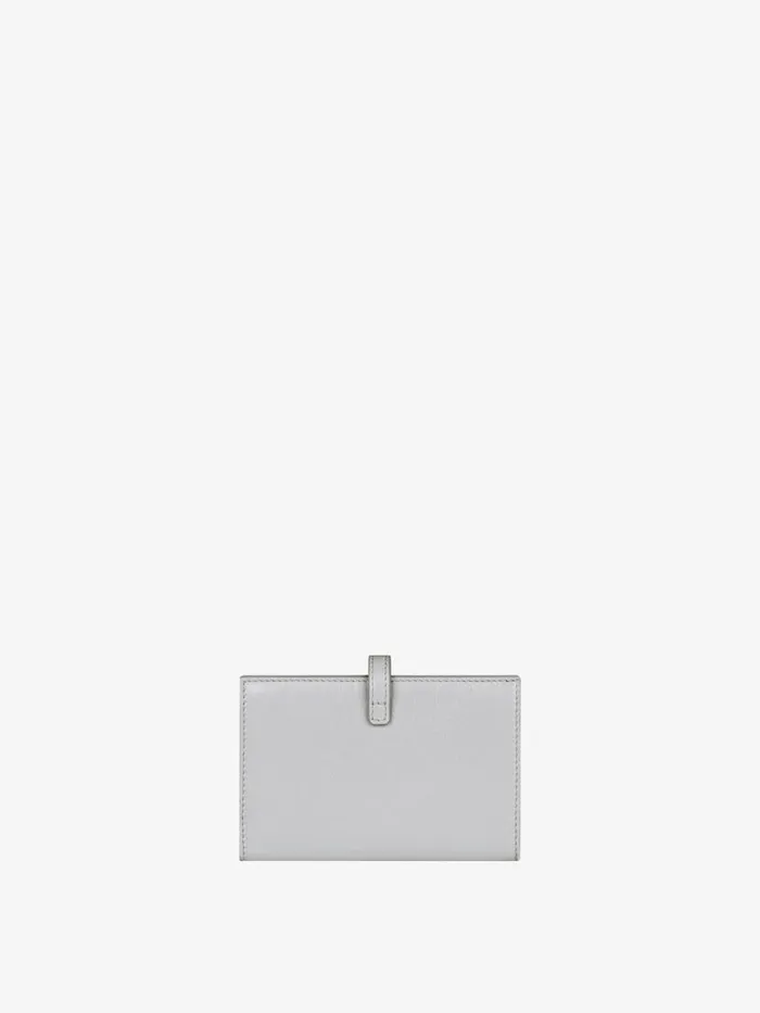 Women Wallets and Card Holders Givenchy Voyou Wallet In Leather Light Grey Women Wallets and Card Holders Givenchy Voyou Wallet In Leather Light Grey