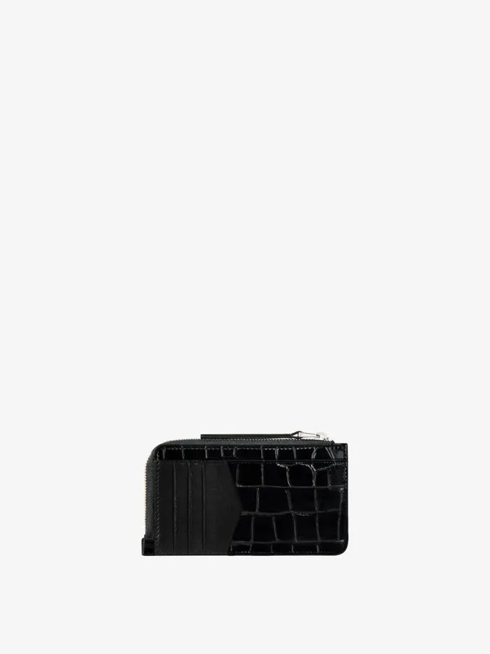 Women Wallets and Card Holders Givenchy Voyou Zipped Card Holder In Leather Black Women Wallets and Card Holders Givenchy Voyou Zipped Card Holder In Leather Black