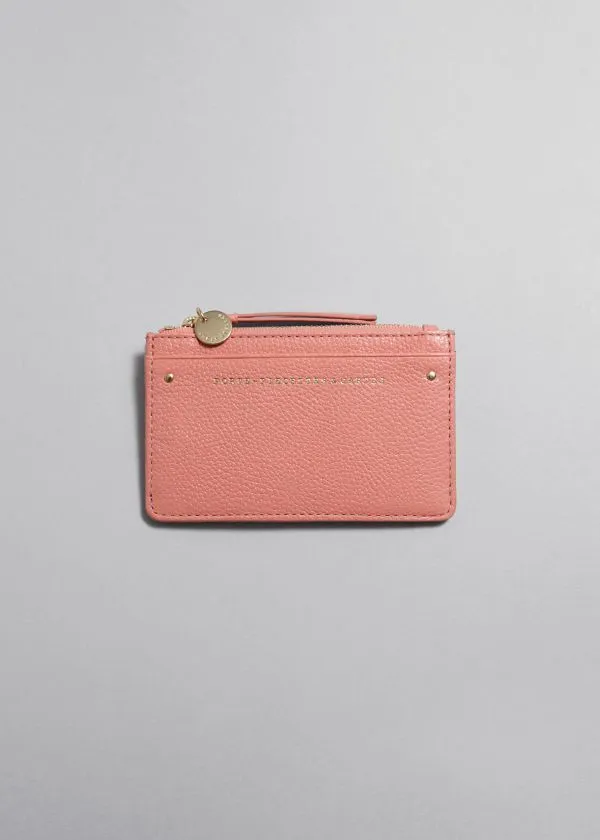 Women Wallets and Other Stories Leather Card Wallet Rose