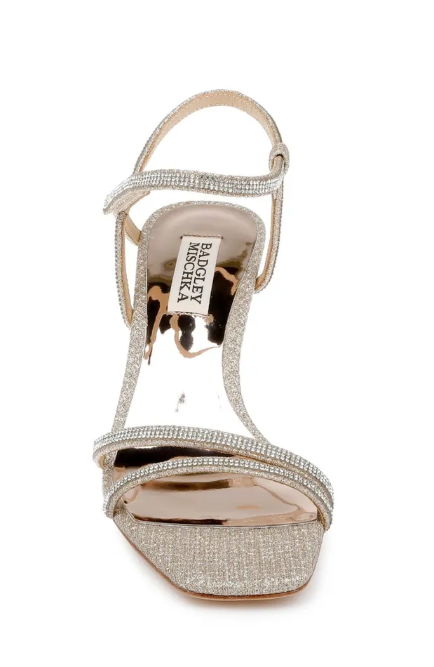 Women Wedge Badgley Mischka Unity Wedge Heels Pale Gold Women Wedge Badgley Mischka Unity Wedge Heels Pale Gold