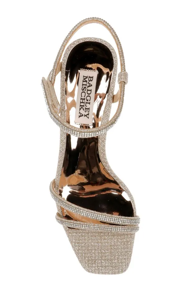 Women Wedge Badgley Mischka Unity Wedge Heels Pale Gold Women Wedge Badgley Mischka Unity Wedge Heels Pale Gold