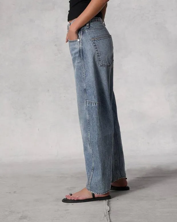 Women WideLeg and BarrelJeans rag and bone Charlie Ankle BarrelLeg Jean Harmony