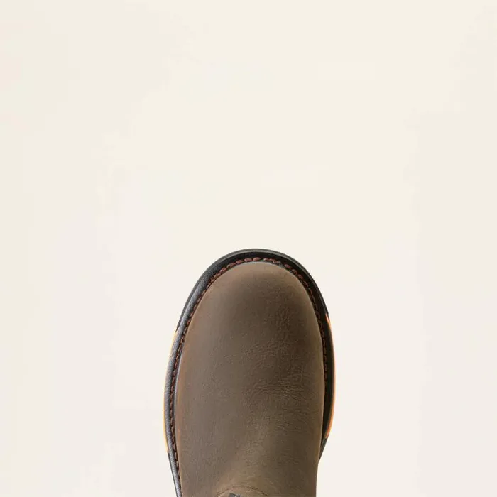 Work Boots Men Ariat Big Rig Chelsea Waterproof Work Boot Iron Coffee