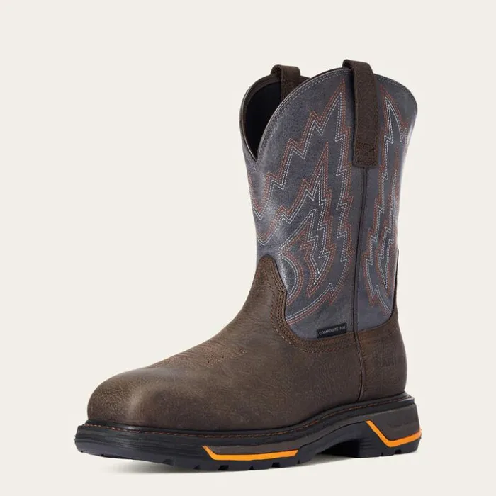 Work Boots Men Ariat Big Rig Composite Toe Work Boot Iron Coffee