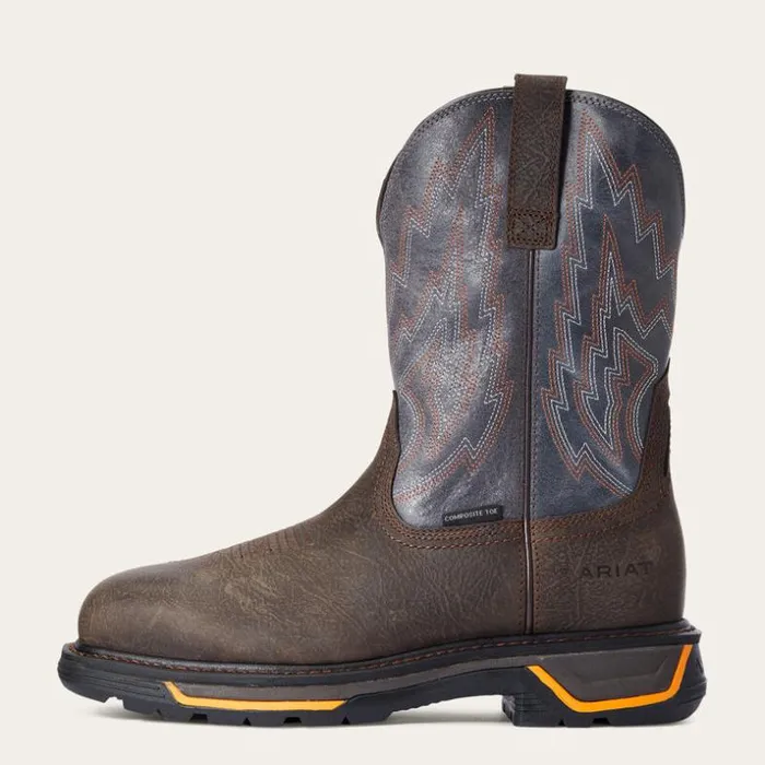 Work Boots Men Ariat Big Rig Composite Toe Work Boot Iron Coffee