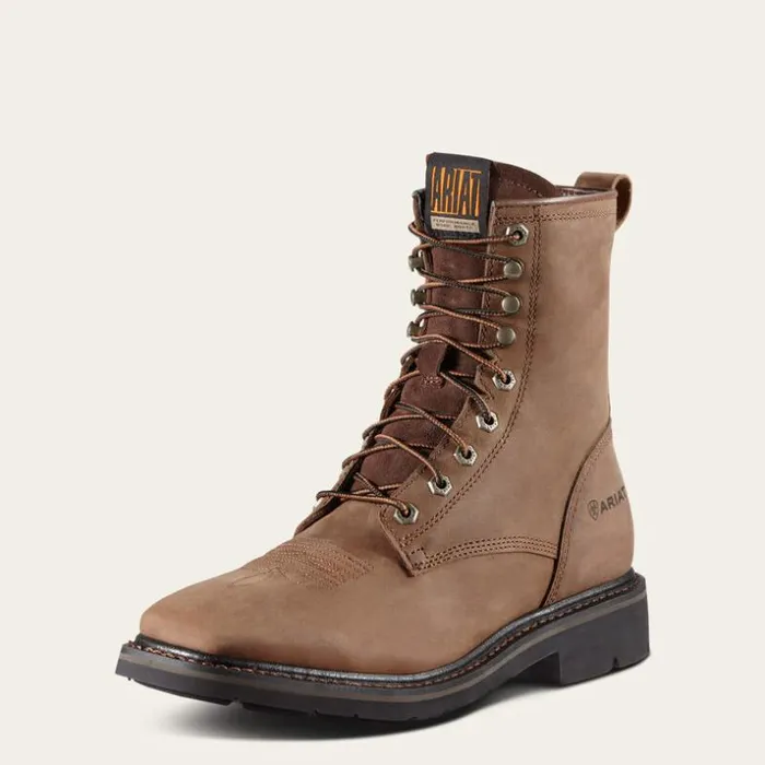 Work Boots Men Ariat Cascade 8034 Wide Square Toe Work Boot Alamo Brown