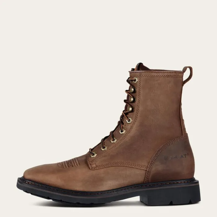 Work Boots Men Ariat Cascade 8034 Wide Square Toe Work Boot Alamo Brown Work Boots Men Ariat Cascade 8034 Wide Square Toe Work Boot Alamo Brown