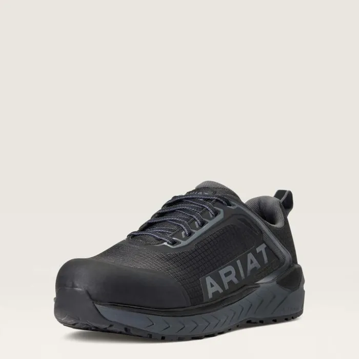 Work Boots Men Ariat Outpace Composite Toe Safety Shoe Black