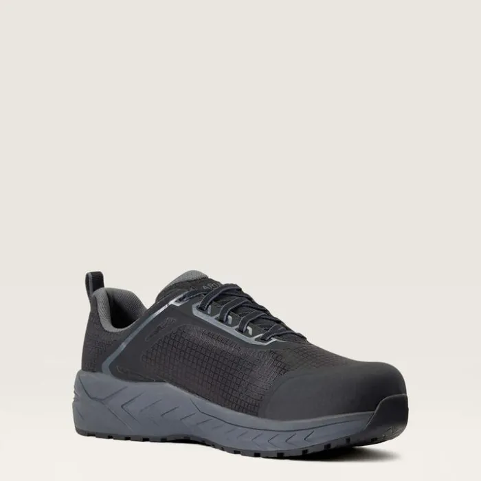 Work Boots Men Ariat Outpace Composite Toe Safety Shoe Black Work Boots Men Ariat Outpace Composite Toe Safety Shoe Black