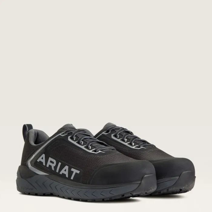 Work Boots Men Ariat Outpace Composite Toe Safety Shoe Black Work Boots Men Ariat Outpace Composite Toe Safety Shoe Black