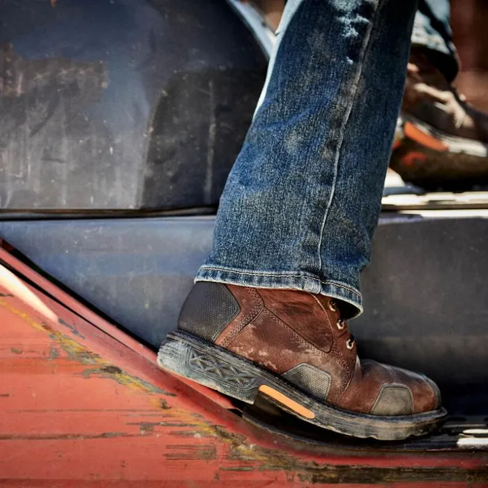 Work Boots Men Ariat OverDrive 8034 Wide Square Toe Waterproof Composite Toe Work Boot Chestnut Brown Work Boots Men Ariat OverDrive 8034 Wide Square Toe Waterproof Composite Toe Work Boot Chestnut Brown