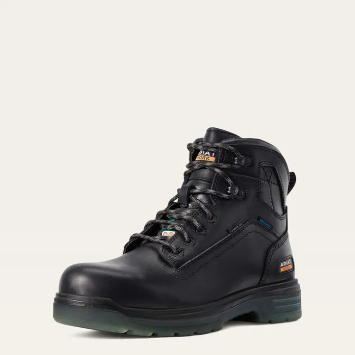 Work Boots Men Ariat Turbo 6034 H2O CSA Carbon Toe Work Boot Black