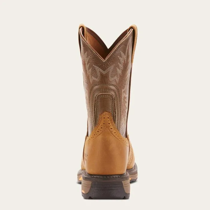 Work Boots Men Ariat WorkHog Pullon Ct Aged Bark Work Boots Men Ariat WorkHog Pullon Ct Aged Bark