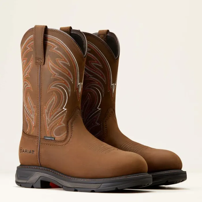 Work Boots Men Ariat WorkHog XT Carbon Toe Work Boot Distressed Brown Work Boots Men Ariat WorkHog XT Carbon Toe Work Boot Distressed Brown