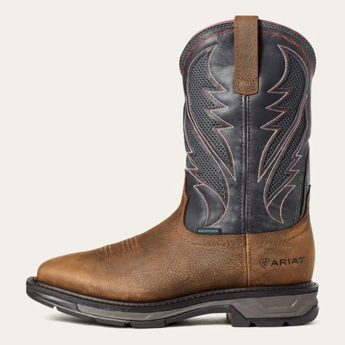 Work Boots Men Ariat WorkHog XT VentTEK Waterproof Work Boot Rye Brown Work Boots Men Ariat WorkHog XT VentTEK Waterproof Work Boot Rye Brown