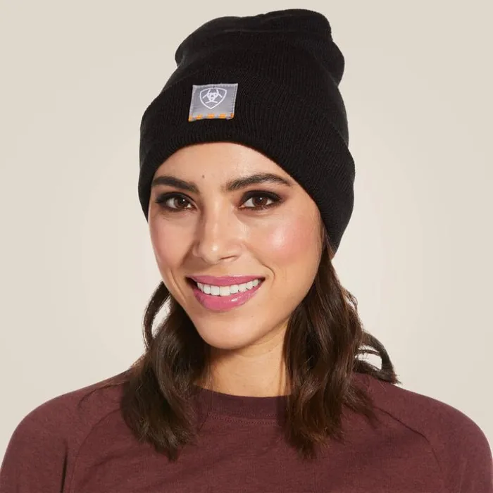Workwear Women Ariat Rebar Watch Cap Black