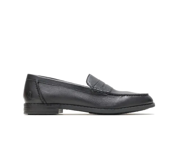 Wren Loafer Perfect Fit Black Leather Women Loafers Hush Puppies