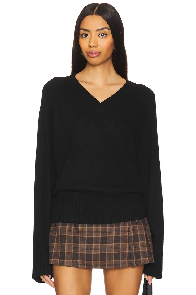 Yasmina V Neck Sweater Black Women Lovers and Friends Sweaters and Knits