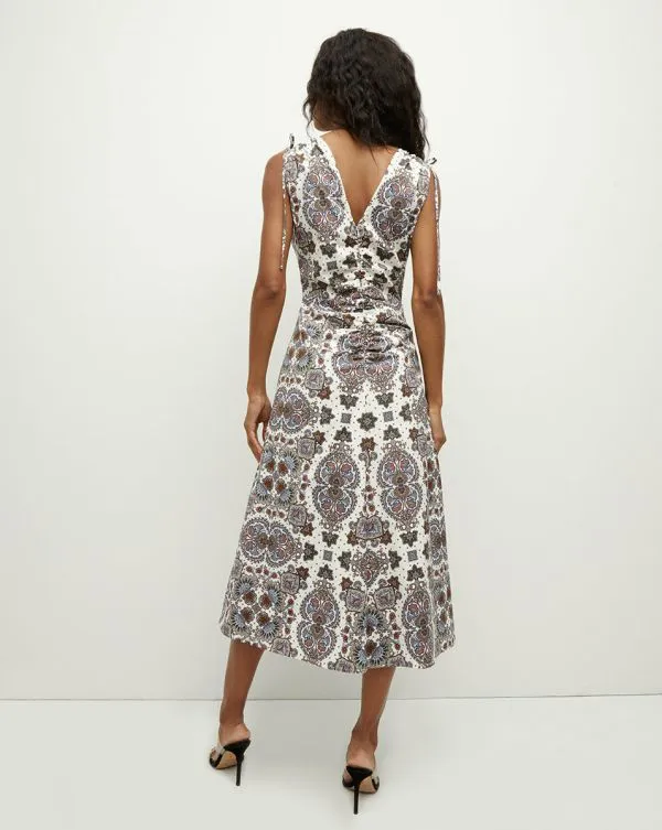 Zia KaleidoscopePrint Dress Offwhite Multi Women Veronica Beard Dresses Zia KaleidoscopePrint Dress Offwhite Multi Women Veronica Beard Dresses