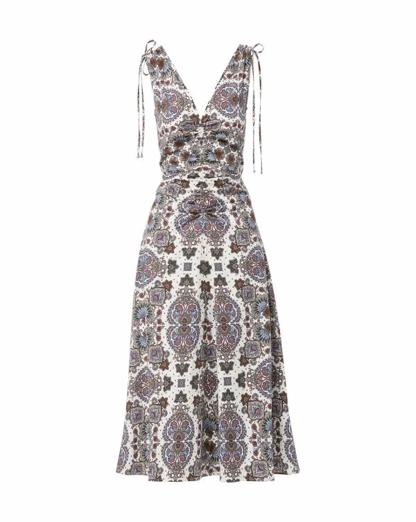 Zia KaleidoscopePrint Dress Offwhite Multi Women Veronica Beard Dresses Zia KaleidoscopePrint Dress Offwhite Multi Women Veronica Beard Dresses